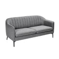 **Sofa dwumiejscowy w stylu skandynawskim z pikowanym oparciem**